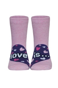 Șosete copii haioase Love is din bumbac, Funny Legs 279 - Img 3