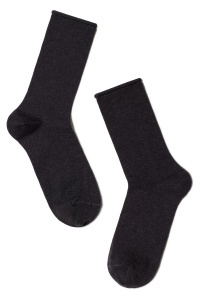 Șosete damă din bumbac fără elastic, Conte Elegant Comfort 000 - Img 2