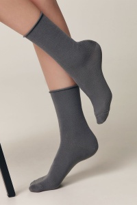 Șosete damă din bumbac fără elastic, Conte Elegant Comfort 000 - Img 16