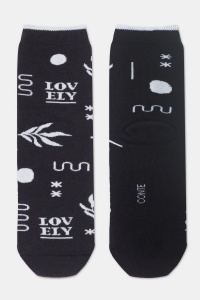 Șosete flaușate cu model "Lovely", Conte Elegant Comfort 567 - Img 9