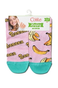 Șosete haioase din bumbac, cu model "Banana", Conte Happy 166 - Img 5