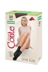 Șosete scurte 1/2 damă, Microfibra 50 Den