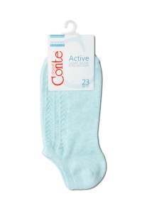 Șosete scurte de bumbac cu model ajour, Conte Active 179 - Img 9