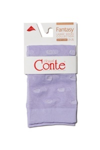 Șosete subțiri din poliamidă cu model buline, Conte Elegant Fantasy 16124 - Img 20