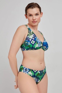 Sutien baie full-cup, cu burete detașabil și fără arcuri, imprimeu tribal, Gisela 2/30229 - Img 2
