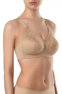 Sutien dantelat, fără întărituri și arcuri, material jacquard, Conte Suprema RB7120 - Img 3