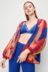 Cardigan oversized din jacquard, Gisela 2/20054 - Img 2