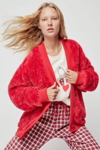 Cardigan pijama damă din material plușat, Gisela 2/1999 - Img 1