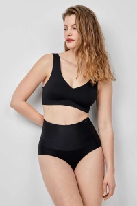 Chiloți cu talie înaltă, ușor modelator cu efect de subțiere, din microfibră satinată, Gisela 1/10053 - Img 2