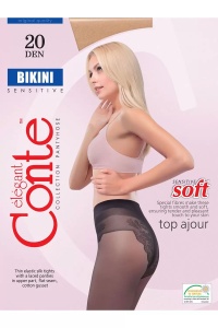 Ciorap cu Chilot Dantelat Bikini 20 Den - Img 19