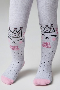 Ciorapi flaușați din bumbac cu model Sweet Princess, Conte Kids Sof-Tiki 524