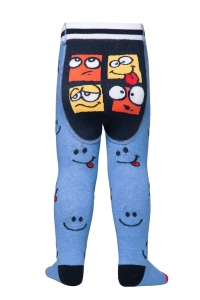 Ciorapi subțiri din bumbac cu model emoji, Conte Kids Tip-Top 495