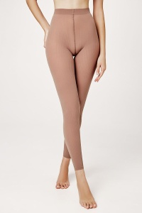 Colanți opaci cu model în dungi fine (ribbed), Conte Fantasy Casual 100 Den - Img 9