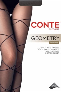 Dresuri cu model șireturi, Conte Fantasy Geometry