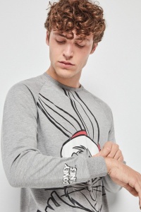 Set pijama bărbați, 2 piese, cu print Bugs Bunny, Gisela 2/2018 - Img 3