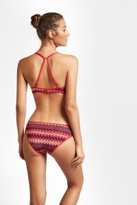 Set sutien cu arcuri și chiloți Slip cu motive de Crăciun, Gisela 2/0385 - Img 2