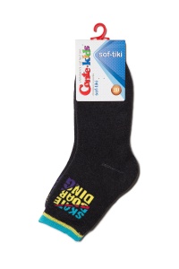 Șosete copii flaușate cu model Skate, Conte Kids Sof-Tiki 419 - Img 4