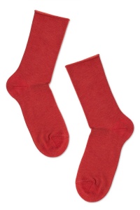 Șosete damă din bumbac fără elastic, Conte Elegant Comfort 000 - Img 23