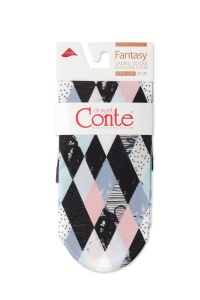 Șosete haioase cu imprimeu în romburi, Conte Fantasy 100 - Img 3