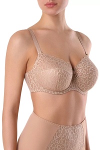 Sutien balconette cu dantelă, întărituri și arcuri, Conte Elegant Voile RB5025 - Img 3