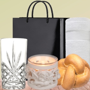 Pachet Parastas Memory 3 - Pahar de Cristal, Candela Ingeras, Prosop, Prescura
