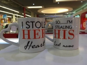 Căni personalizate pereche his&her
