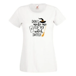 Tricou personalizat alb "Halloween" femei