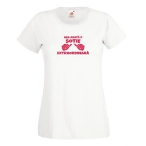 Tricou personalizat "soție extraordinară"