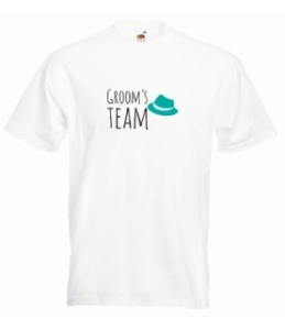 Tricou personalizat "team groom" (pălărie)