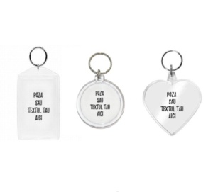 Breloc personalizat din plastic