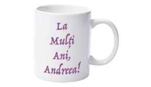 Cană personalizata cu nume Andreea