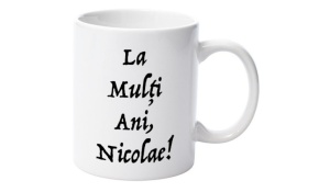 Cană personalizatǎ cu nume Nicolae