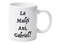 Cană personalizatǎ cu nume Gabriel