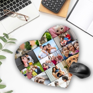 Mouse-pad personalizat în formǎ de inimioară