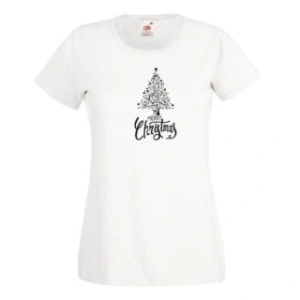 Tricou alb personalizat "brăduț"