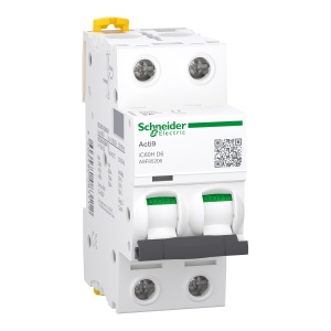 ACTI9 IC60H 2P 6A D Schneider Acti9 iC60 A9F85206