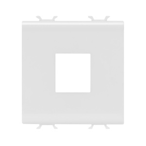 Adaptor pentru conectori de date carcasă - tip amp/mufă trapezoidală - 2 module - alb Gewiss GW15433