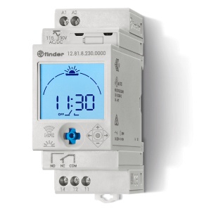 Astro-switch Nr.contacts: 1 Contacts configuration: CO Contact Material: AgSnO2 Mounting Finder 128182300000