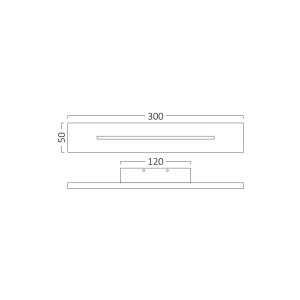 CORP LED PT PERETE 10W 3000K LEVA-WL300-RCT NEGRU - Img 5
