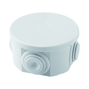 Cutie de joncțiune cu capac simplu - IP44 - dimensiuni interne Ø 65X35 - pereți cu Gewiss GW44001