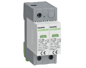 Descarcator SPD Ex9UEP cu contact semnalizare la distanta, clasa 1+2, In=6,25kA, 500 V DC, latime 2 module Noark 111746
