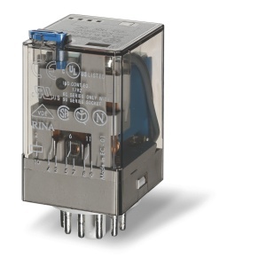 General purpose relays (A): 10 A. Nr.contacts: 3 Contacts configuration: CO Contact Finder 601382300040