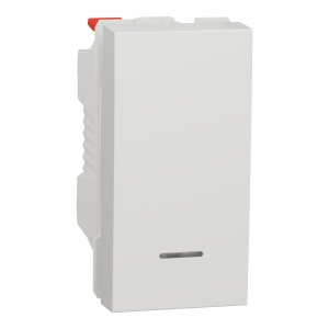 Intr revenire 10A 1m ind luminos,alb Schneider New Unica NU310618N