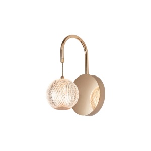 LAMPA DE PERETE S001W-1W-1xG9-AURIU STICLA