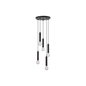 PENDUL G005R-5H-5xE27 NEGRU