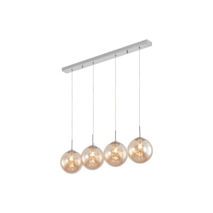 PENDUL LINIAR S003S-4H-4xG9-STICLA AURIU