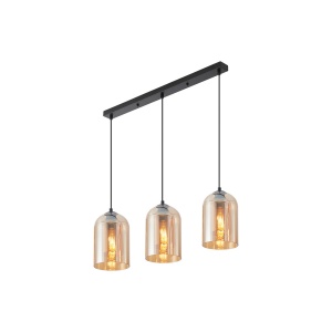 PENDUL LINIAR S004S-3H-3xE27-STICLA AURIU