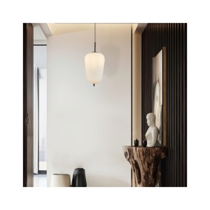 PENDUL S011R-1H-1xE27 OPAL STICLA CONIC - Img 2