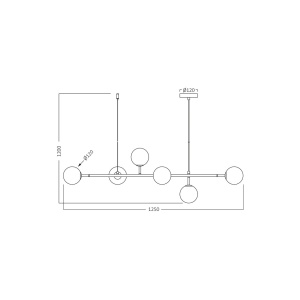 PENDUL S011S-1H-6xG9-STICLA - Img 4