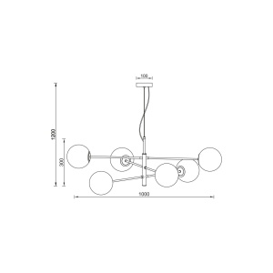 PENDUL S012R-6H-6xG9-STICLA - Img 4